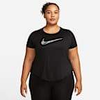 Nike Dri-FIT Swoosh Women's Short-Sleeve Running Top (Plus Size)