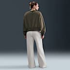 Pants de tiro alto de pierna amplia para mujer Nike Sportswear Phoenix Fleece