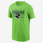Playera Nike de la NFL para hombre Seattle Seahawks Helmet Essential - Verde