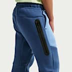 Pantalones con dobladillo abierto para niños talla grande Nike Sportswear Tech Fleece