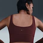 Nike Zenvy Rib Women's Light-Support Padded Longline Sports Bra