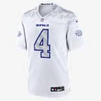 James Cook III Buffalo Bills Rivalries Collection Men’s Nike NFL Game Jersey - White