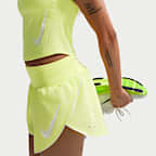 Nike Tempo Flow Swoosh Women's Dri-FIT Mid-Rise Brief-Lined Running Shorts