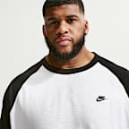 Playera de manga 3/4 raglán para hombre Nike Sportswear Club