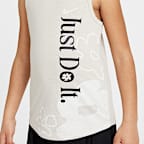 Conjunto de 2 piezas de camiseta de tirantes y shorts de malla Wild Flower Nike Dri-FIT para niños talla pequeña