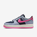 Nike Air Force 1 '07 LX Herrenschuh - Dark Obsidian/Ashen Slate/Green Frost/Pink Blast