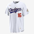 Will Smith Los Angeles Dodgers 2025 World Series Champion Gold Series Men's Nike MLB Stadium Jersey - White