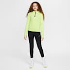 Nike Pro Girls' Dri-FIT Long-Sleeve 1/2-Zip Top