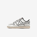 Tenis para niños de preescolar Nike Dunk Low x LEGO® Collection - Vela/Negro/Rojo enérgico/Vela