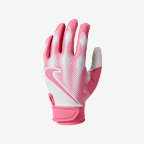 Guantes de bateo de tee-ball para niños Nike Alpha - Blanco