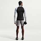 Playera de manga larga rashguard para hombre Nike Swim Whitewater