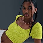 Nike Sportswear Phoenix Cozy Bouclé Women's Short-Sleeve Cropped Knit Top