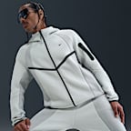 Nike Tech Men's Colour-Block Full-Zip Fleece Windrunner Jacket