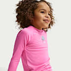 나이키 스윔 하이드로가드 리틀키즈(여아) 드라이 핏 UV 긴팔 탑