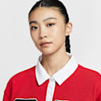 나이키 스포츠웨어 여성 긴팔 그래픽 폴로 탑