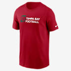 Playera Nike de la NFL para hombre Tampa Bay Buccaneers Team Outline Essential Shirt - Rojo