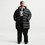 Nike Sportswear Classic Women's Loose Therma-FIT Hooded Parka (Plus Size) - Black/Sail