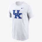 Playera universitaria Nike para hombre Kentucky Wildcats Primetime Logo - Blanco