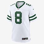 Jersey de fútbol americano Nike de la NFL Game para hombre Aaron Rodgers New York Jets - Blanco