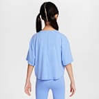 Nike One Relaxed Big Kids' (Girls') Dri-FIT Short-Sleeve Top
