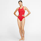 Traje de baño de una pieza con diseño Fastback para mujer Nike Swim HydraStrong Essential