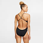 Traje de baño recortado de una pieza para mujer Nike Swim HydraStrong Essential