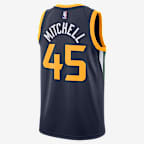 Donovan Mitchell Jazz Icon Edition Nike NBA Swingman Jersey