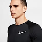 Nike Pro Men's Tight-Fit Short-Sleeve Top