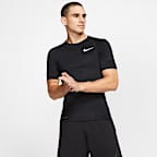 Nike Pro Men's Tight-Fit Short-Sleeve Top