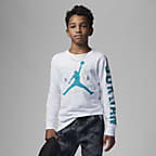 Jordan Big Kids' Back Screen Long Sleeve T-Shirt. Nike JP