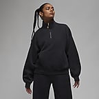 Jordan Flight Fleece Women's Quarter-Zip Top. Nike HR