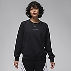 Jordan Sport Women's Graphic Fleece Crew-Neck Sweatshirt. Nike NL