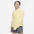 Koszulka z długim rękawem do biegania dla dużych dzieci (dziewcząt