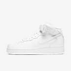 nike air force 1 mid zwart