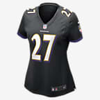 Nike Baltimore Ravens No27 J.K. Dobbins White Youth Stitched NFL 100th Season Vapor Untouchable Limited Jersey