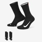 Nike Court Multiplier Cushioned Tennis Crew Socks, Medium, Black