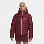 nike down fill jacket red
