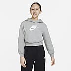 Girls' Nike Sportswear Club Fleece Crop Hoodie