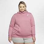 plus size nike cowlneck hoodie