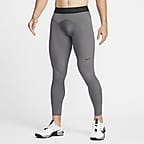 Nike Mens Pro Dri-FIT Tights - Grey Heather 