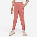 Red Nike Girls Fundamentals Fleece Jogging Bottoms - Get The Label