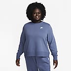 Nike Sportswear Club Fleece Women's Crew-Neck Sweatshirt (Plus Size ...