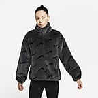 Nike Wmns Plush Faux Fur Long Jacket - Dq6838-012 - Sneakersnstuff (SNS)