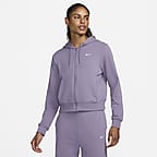 Nike Men's Dri-FIT Full Zip Pullover Hoodie, French Terry Fleece,  Moisture-Wicking