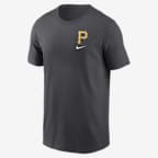 Pittsburgh Pirates Logo Sketch Bar Men's Nike MLB T-Shirt. Nike.com