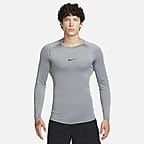 Nike Pro Combat Core LS Top Blanc Taille S