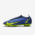 Nike Mercurial Vapor 14 Elite Firm Ground Cleats- Sapphire/ Volt/ Blue Void