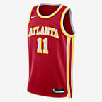 Atlanta Hawks Association Edition 2022/23 Nike Dri-Fit NBA Swingman Jersey - White, XL (52)