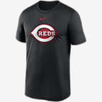 Vtg Nike Mens Large Travis Scott Center Swoosh Cincinnati Reds Baseball T- Shirt