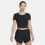 Nike One Fitted Women's Dri-FIT Short-Sleeve Cropped Top. Nike NL